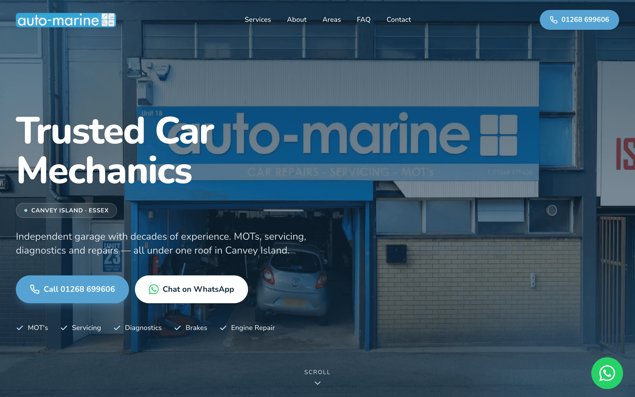 Auto Marine website built by TradePlanr Agency