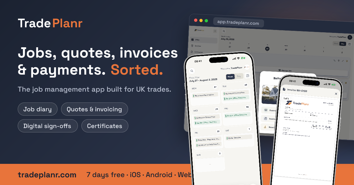 Looking for some feedback on an app I’ve built for Tradespeople 🛠️