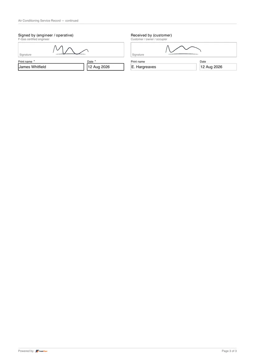 Sample certificate — page 3