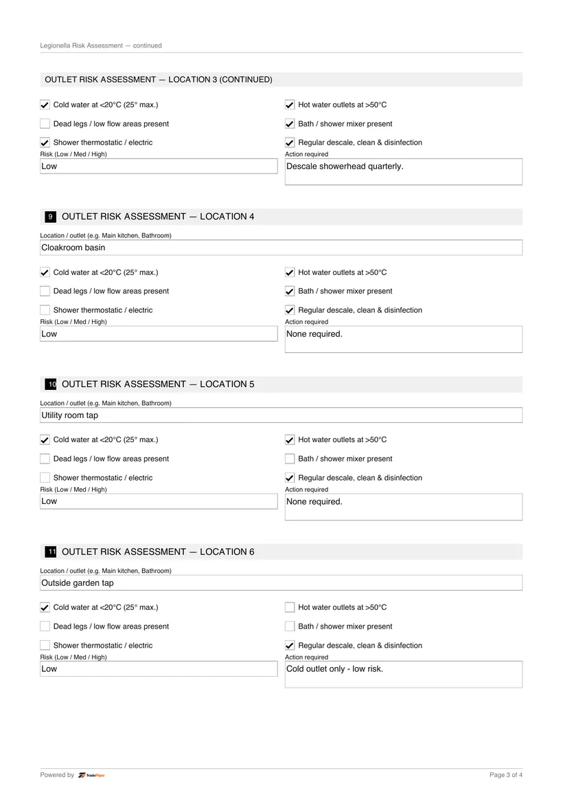 Sample certificate — page 3